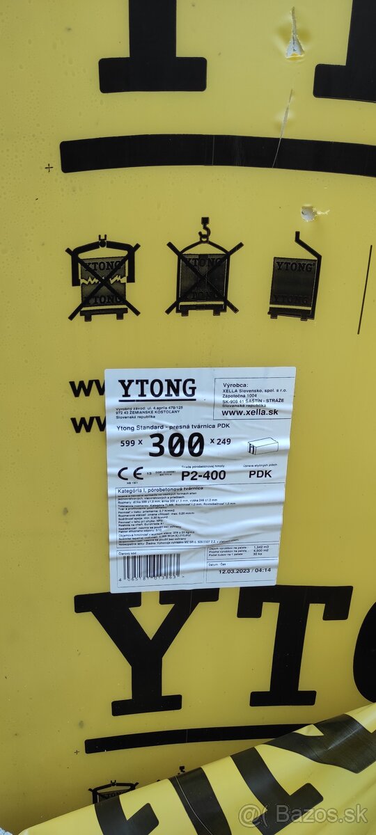 YTONG 300x259x599 mm (P2-400)