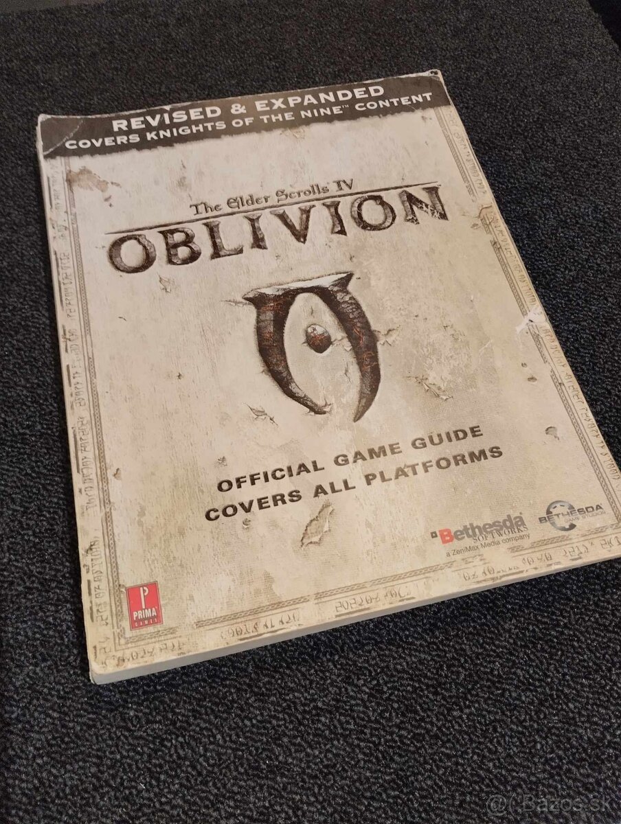 Oblivion kniha s návodmi