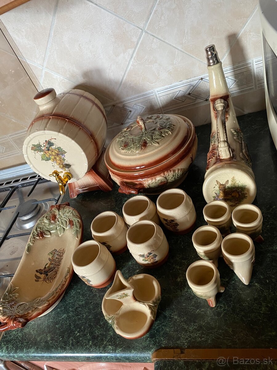 Dekoračný riad pre poľovníka