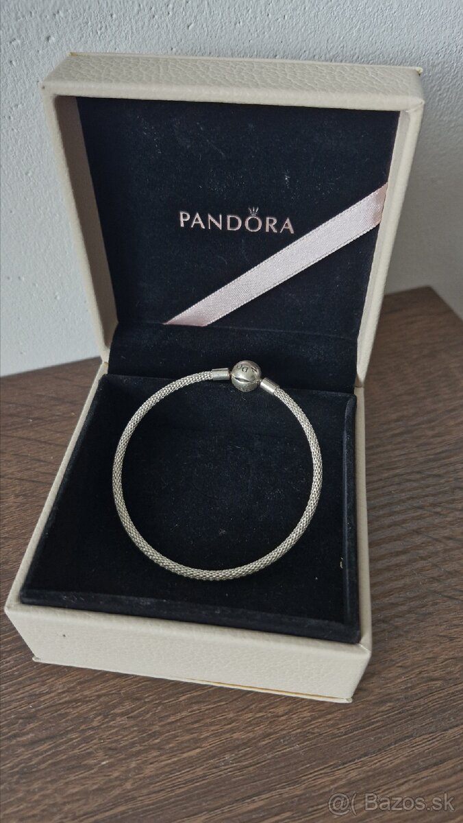 Pandora Moments prepletaný náramok 19cm
