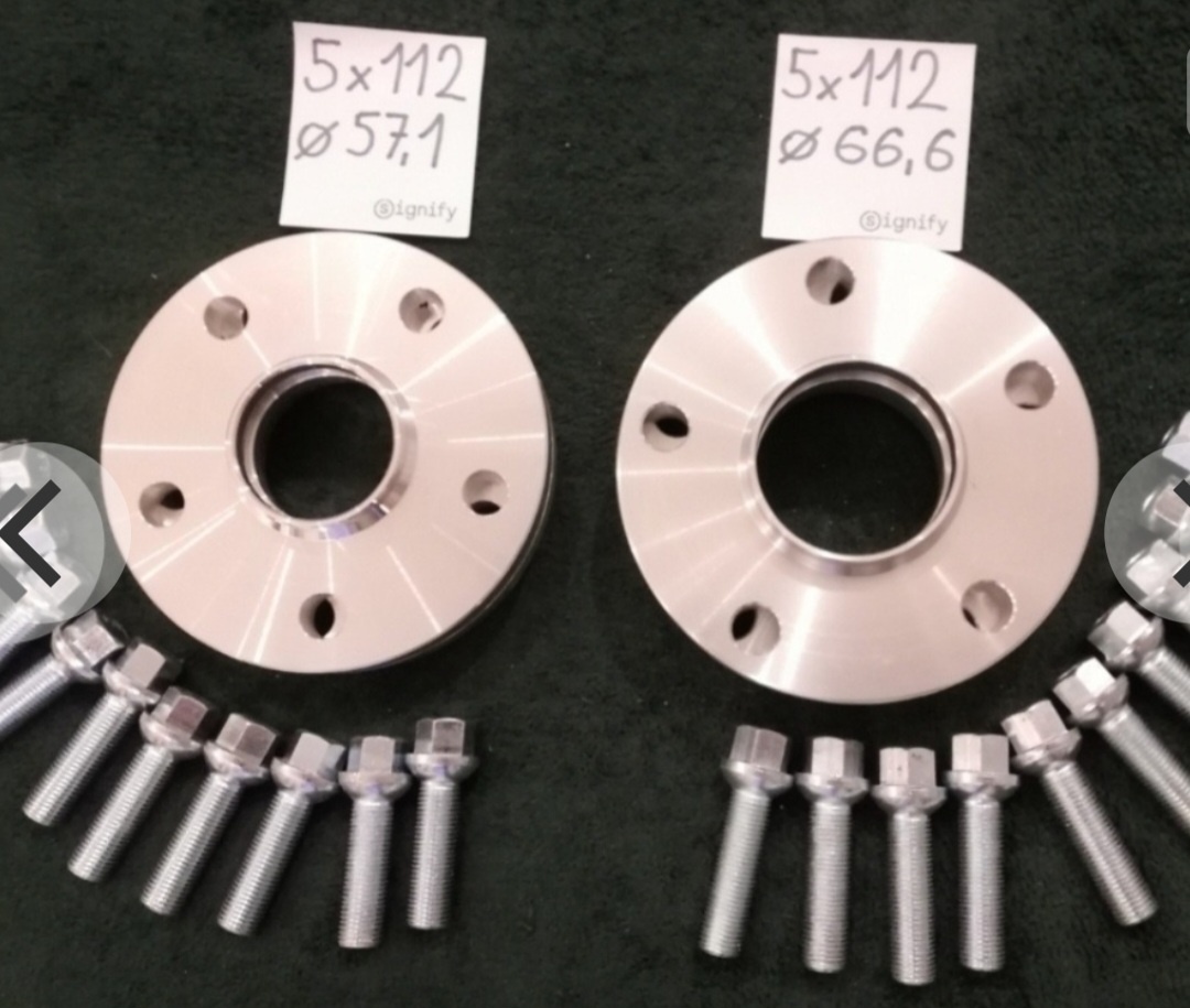 Predám rozsirovacie podlozky 5X112 aj 5X120 duralove