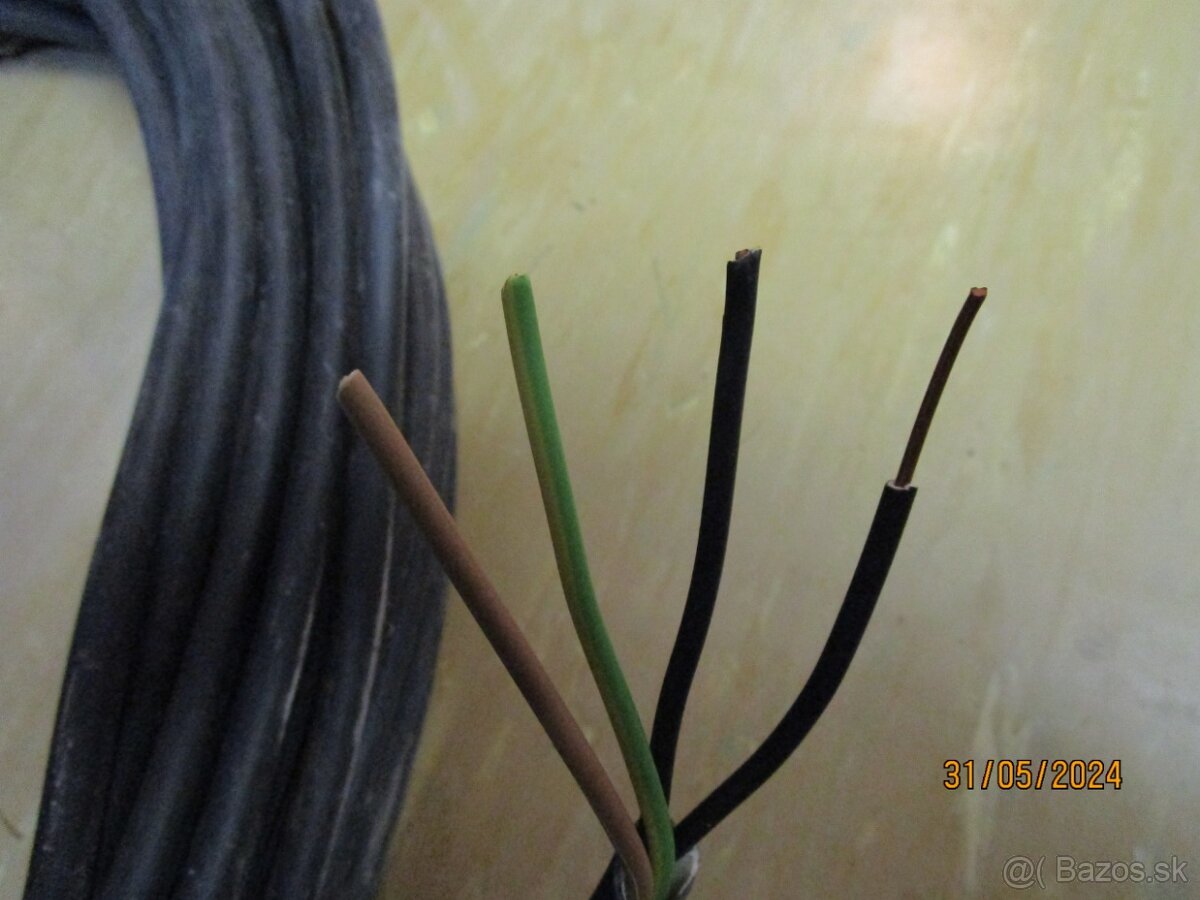 PREDAM štvoržilovy CU kabel priemer jednej žily 2mm za 35€