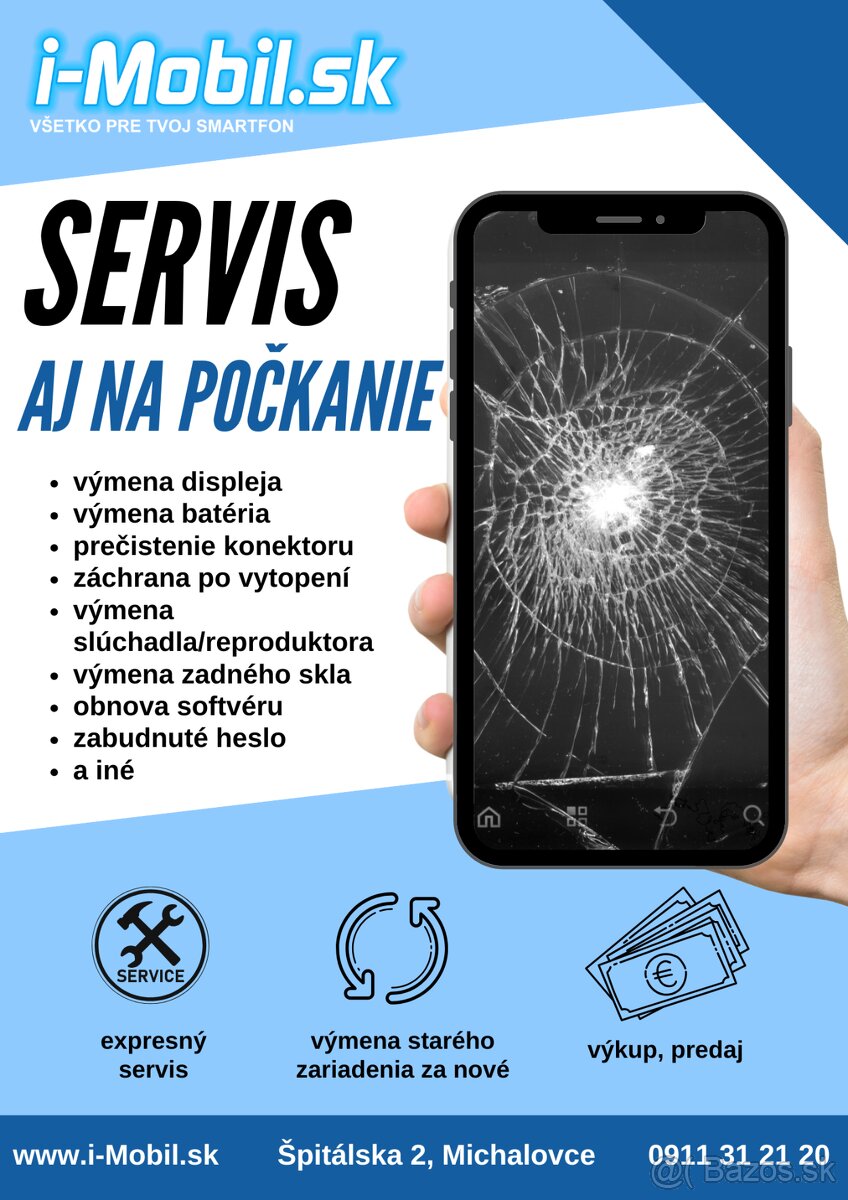 Servis mobilov a tabletov aj na počkanie