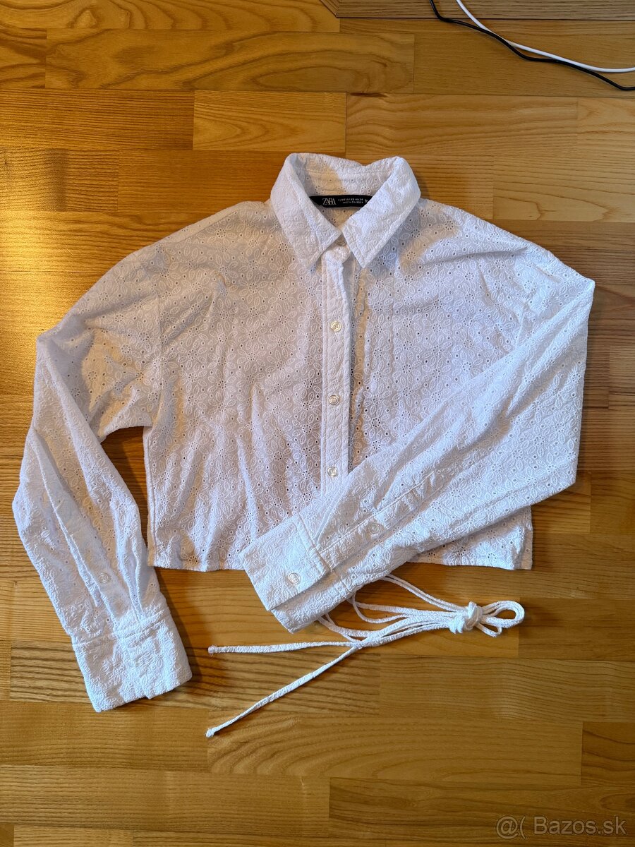 Dámska crop košeľa ZARA