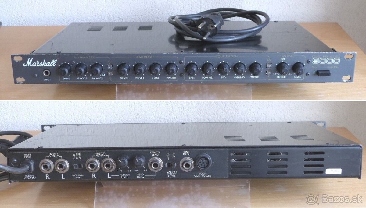 Predam Gitarovy Lampovy Preamp do Racku