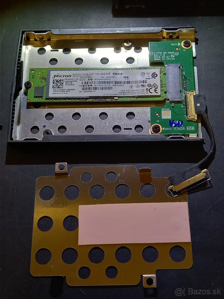 redukcia pre NVMe M2 SSD do 2.5" HDD pozicie