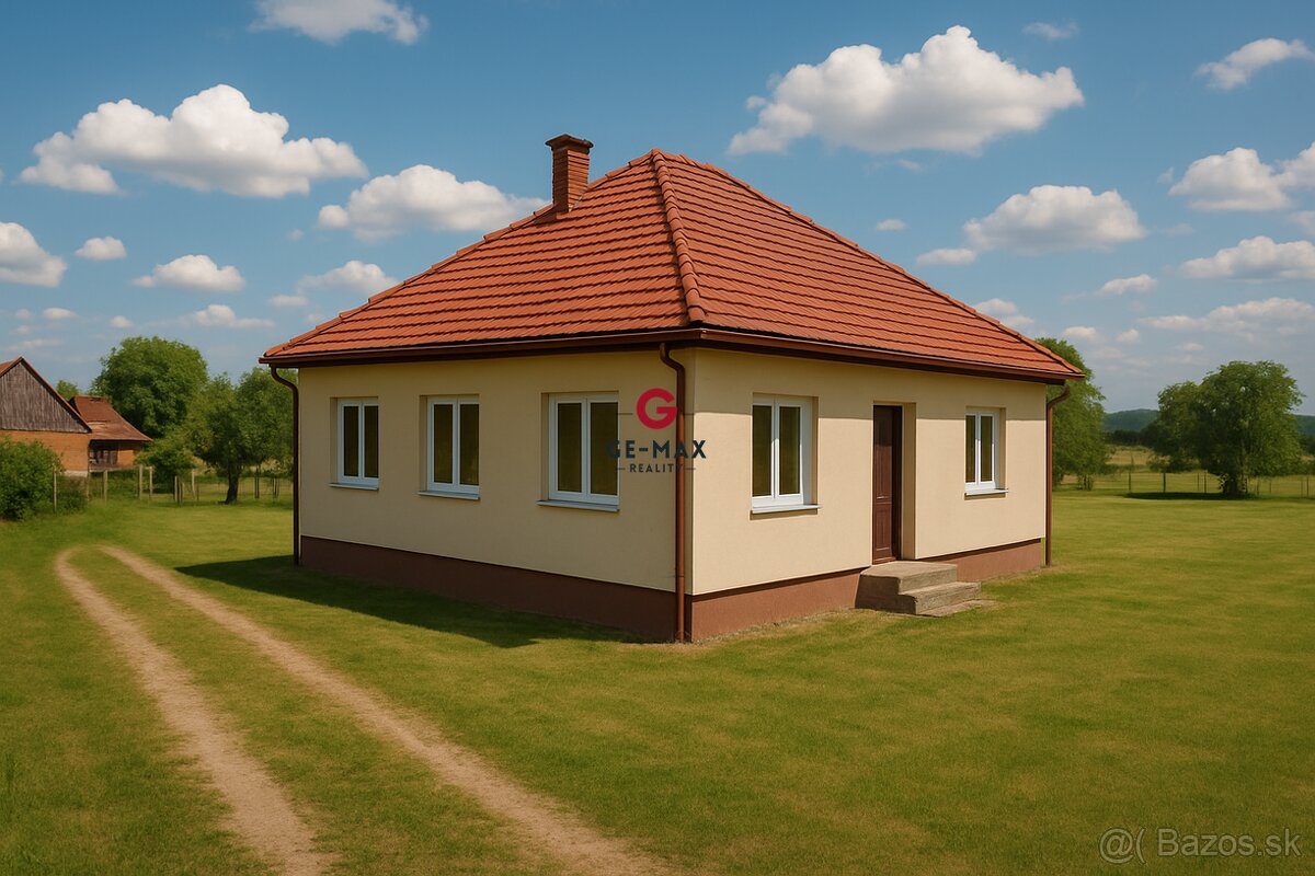 Na predaj rodinný dom s veľkým pozemkom – Nižný Hrušov