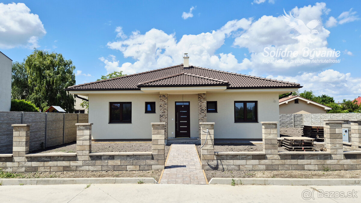 Na predaj skolaudovaná 4-izbová novostavba rodinného domu v 