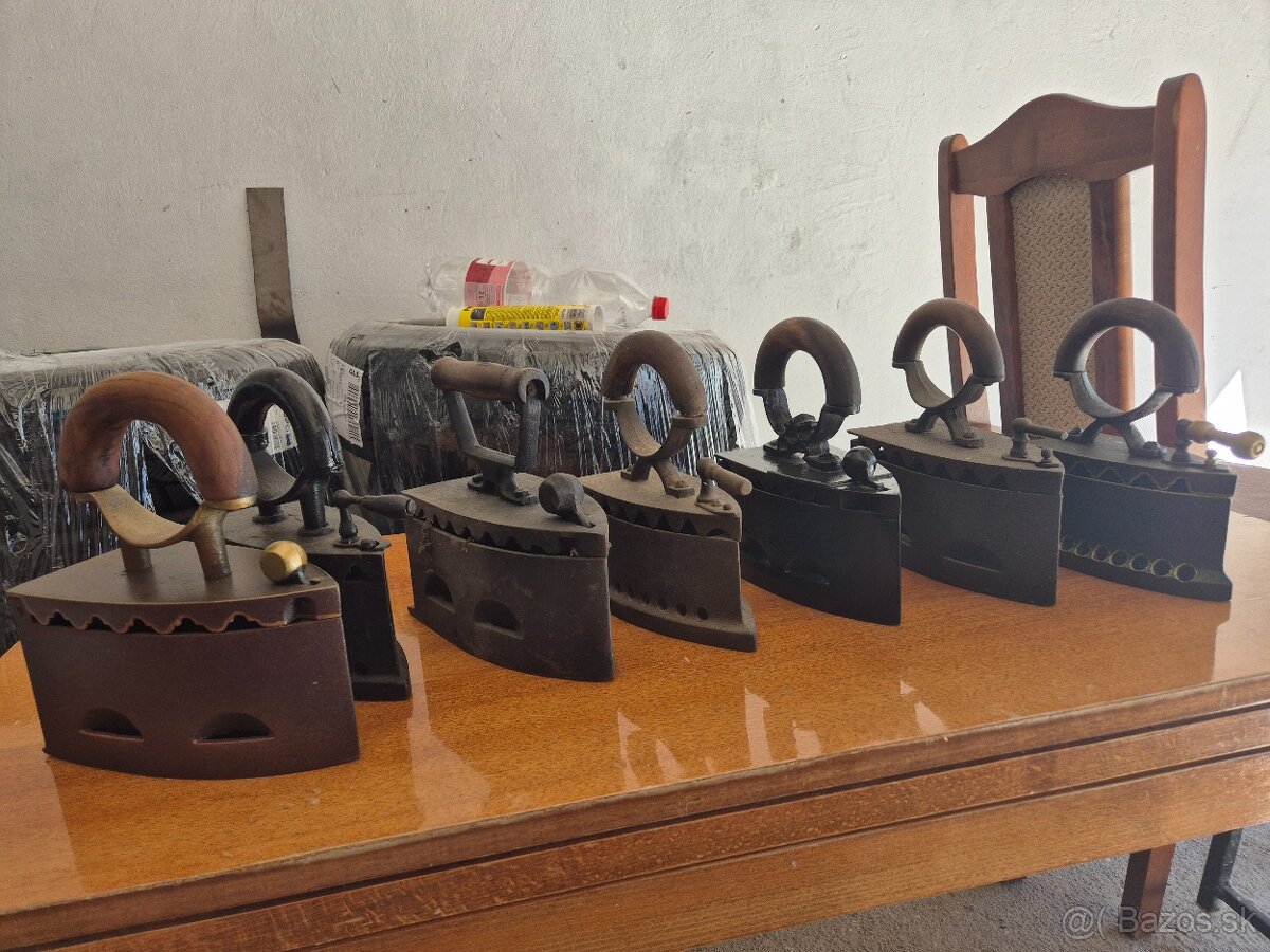 Starožitné žehličky