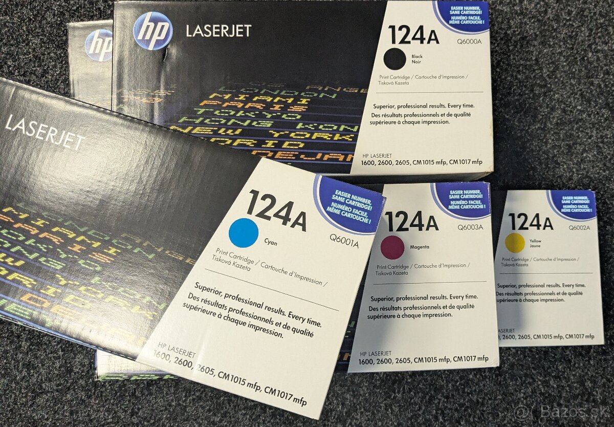 Nove originalne HP tonery 124A pre HP LaserJet