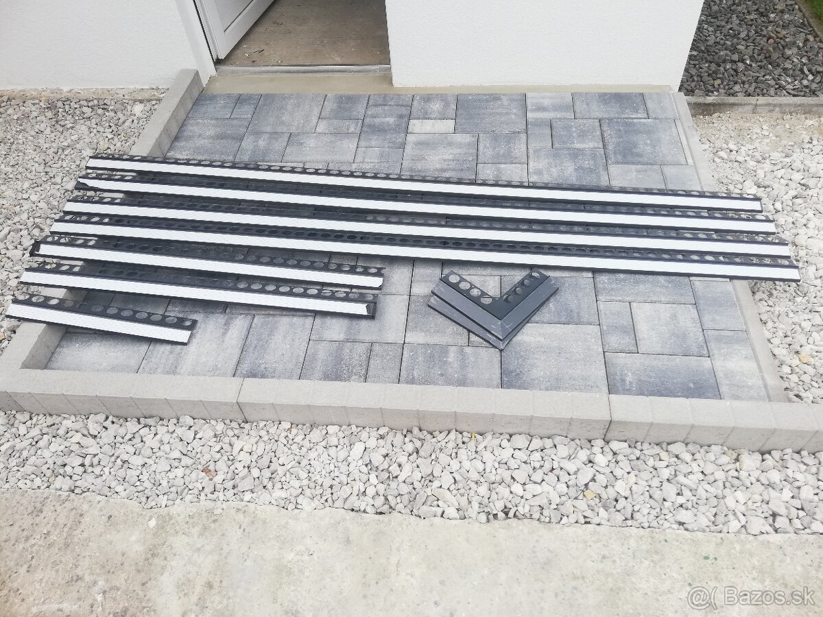 Balkónové profily celox antracit