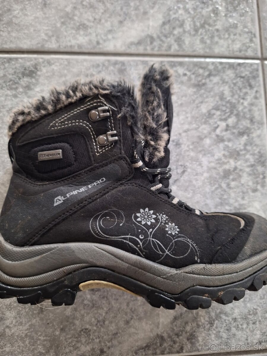 Detské zateplené topánky