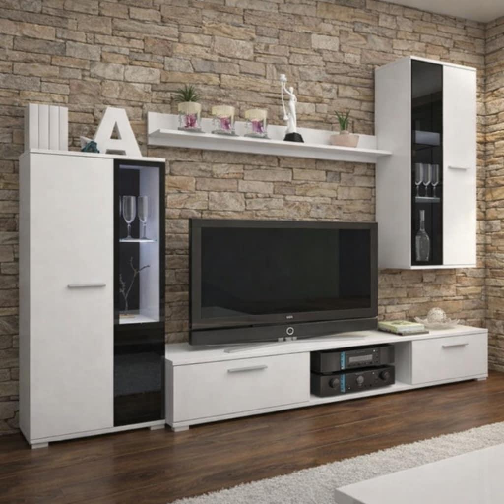 Obývacia stena biela matna