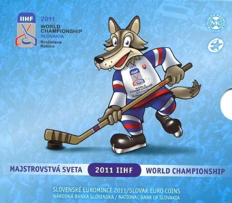 Sada euromince Slovensko 2011 MS v hokeji IIHF.
