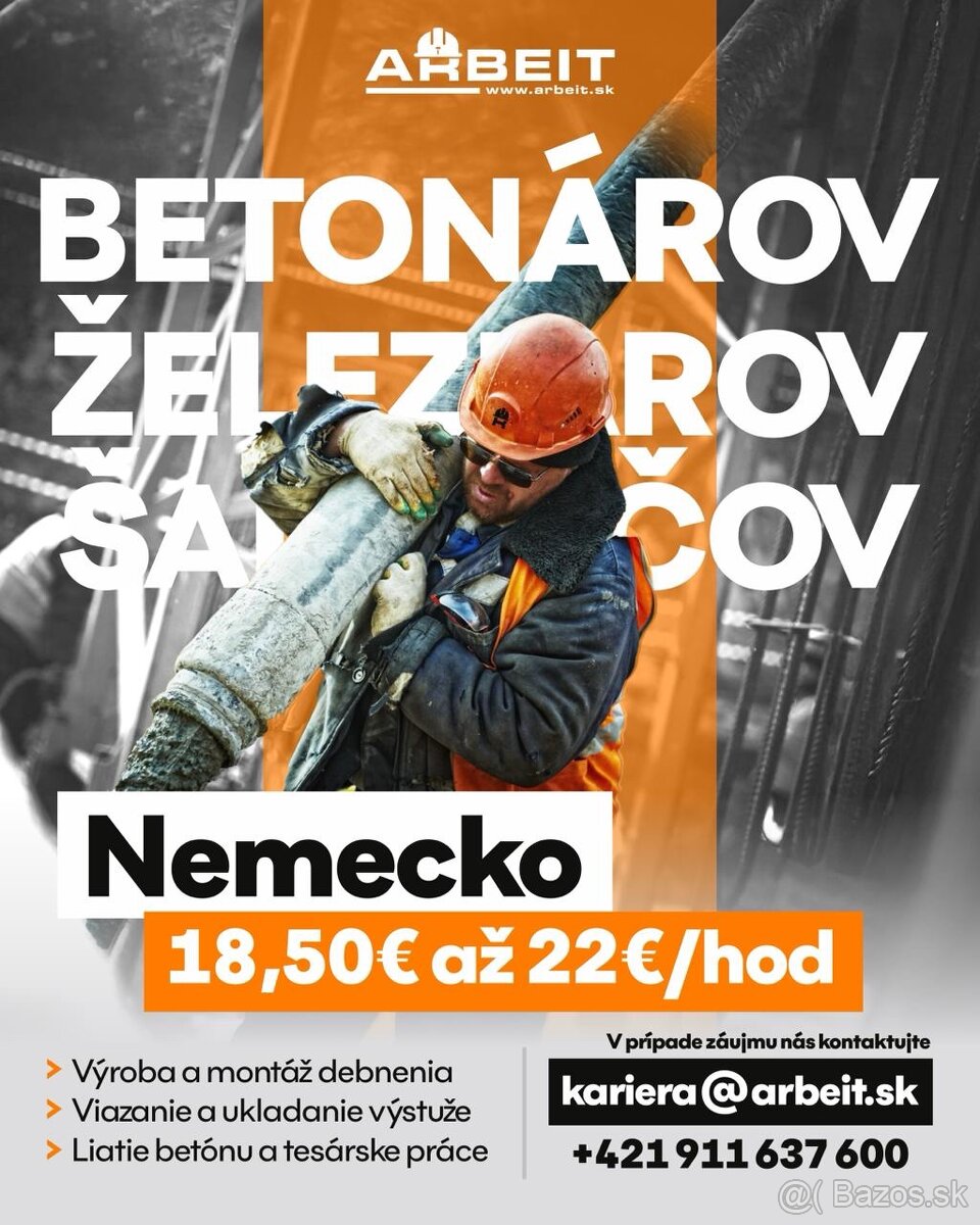 BETONÁRI, ŽELEZIARI, ŠALOVAČI / NEMECKO