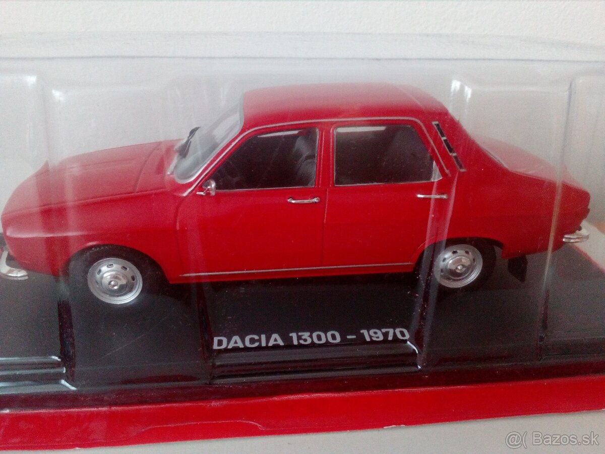 Predám modely aut škoda 100,1000 mb,dacia a uaz 1:24.