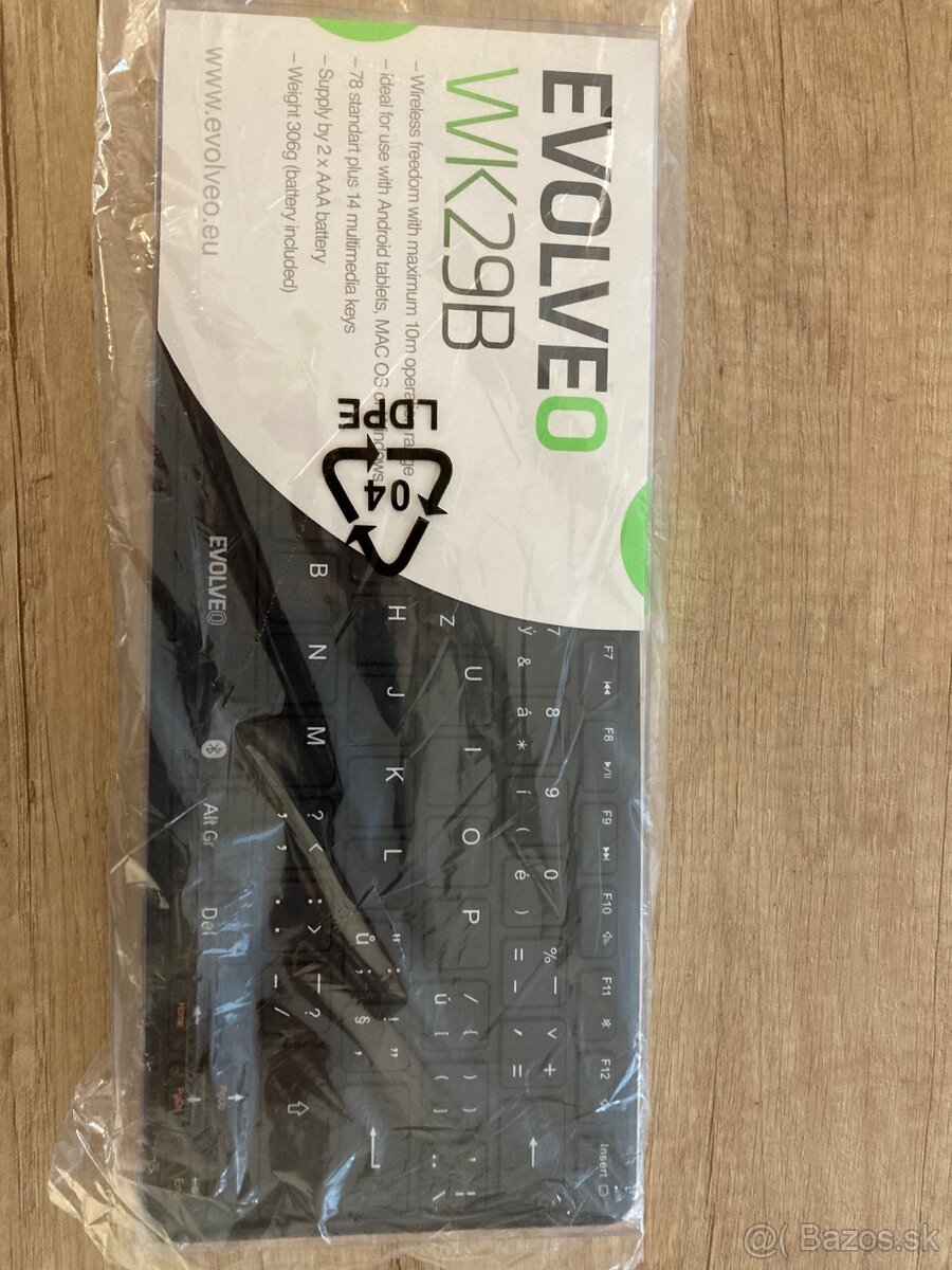 EVOLVEO WK32BG, bezdrôtová klávesnica s touchpadom