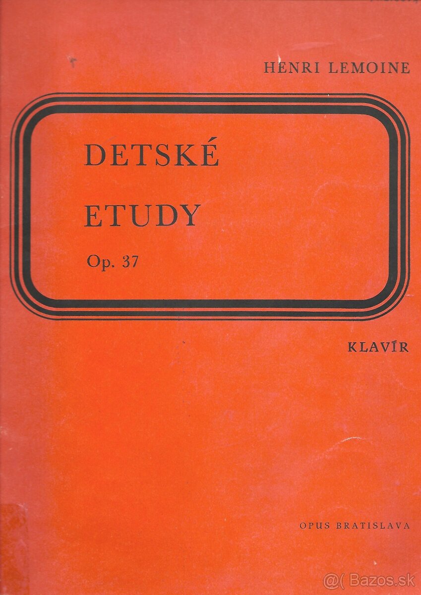 Henri Lemoine - Detské etudy Op. 37