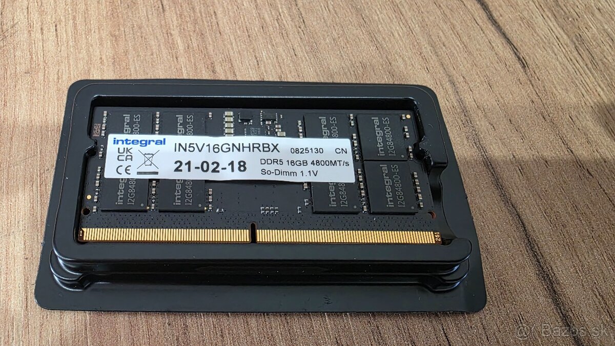 Integral 16Gb DDR5 4800MT So Dimm 1,1 V