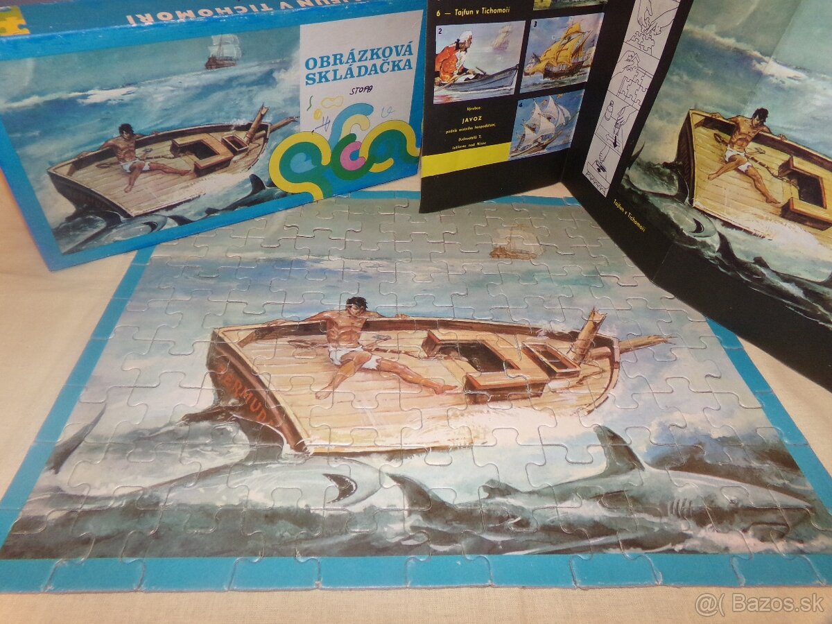 Retro obrázková skladačka (Puzzle) - zbierková 1981