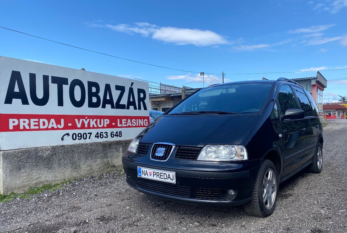 Seat Alhambra 1.9TDi 85kW 4x4, Rok výroby 2006, klimatizácia