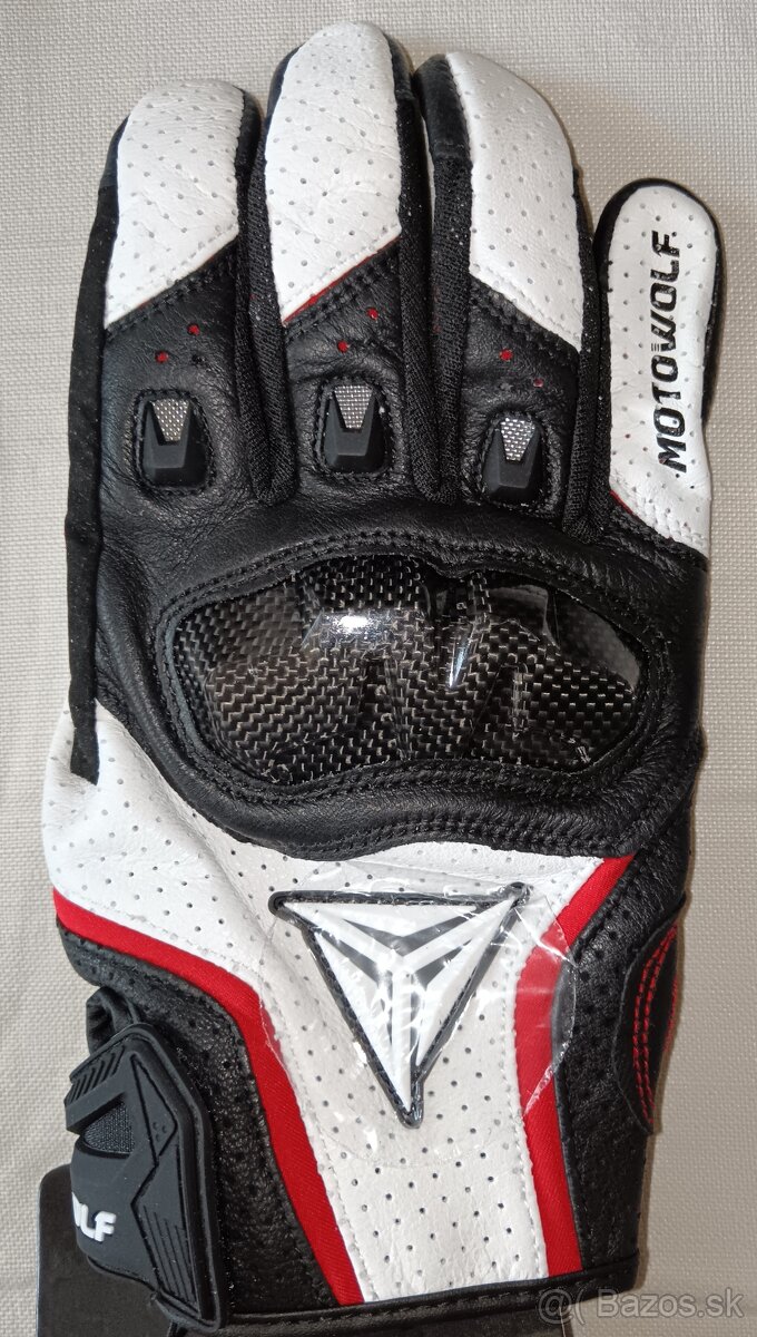 Úplne nové celokožené moto-rukavice veľ.XL