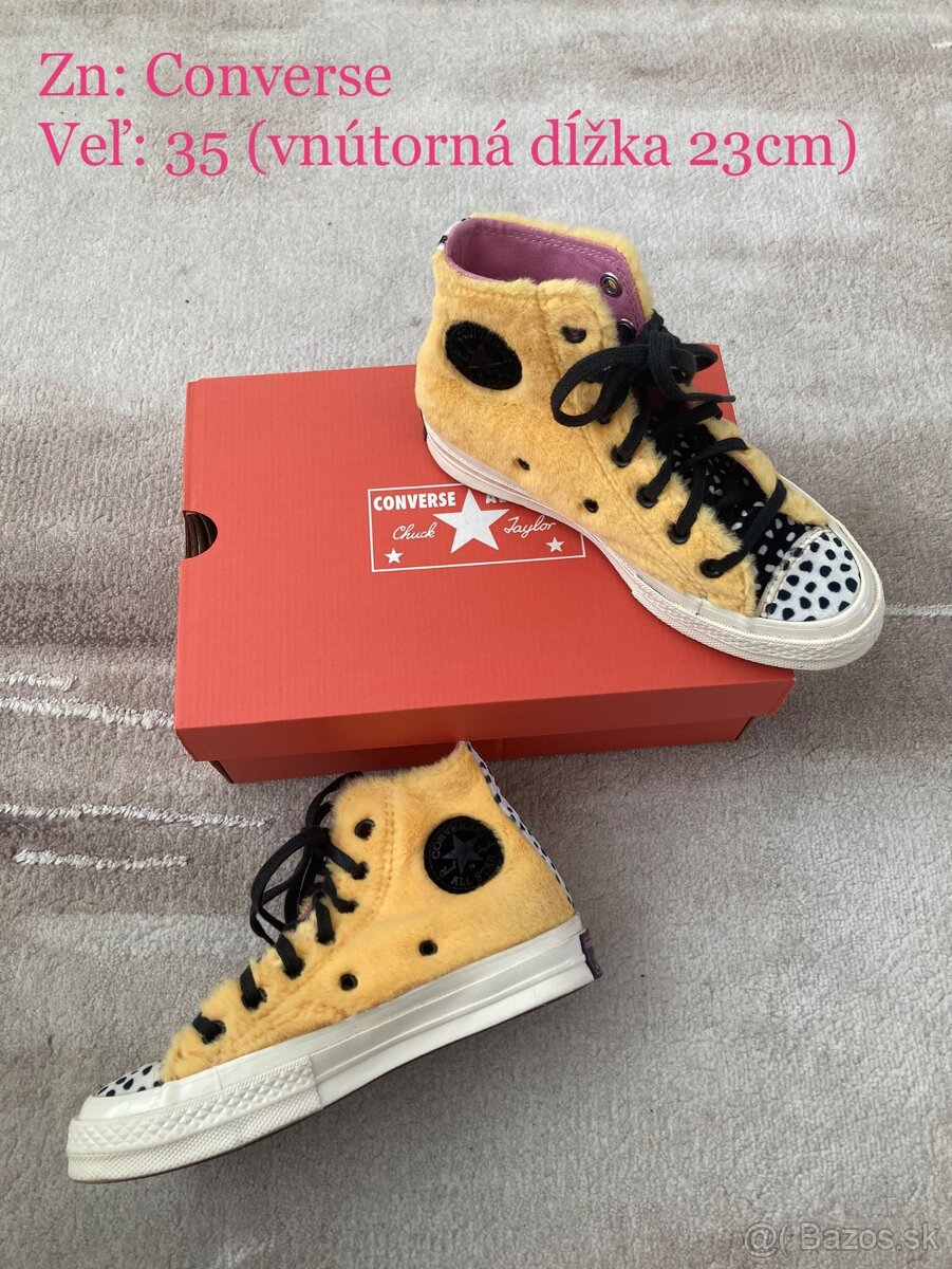 Plyšové tenisky zn. CONVERSE