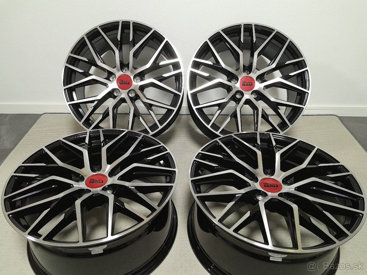 Alu Disky R18 5x112 Et30 8J MAM RS4 BFP Seat Škoda Audi Vw