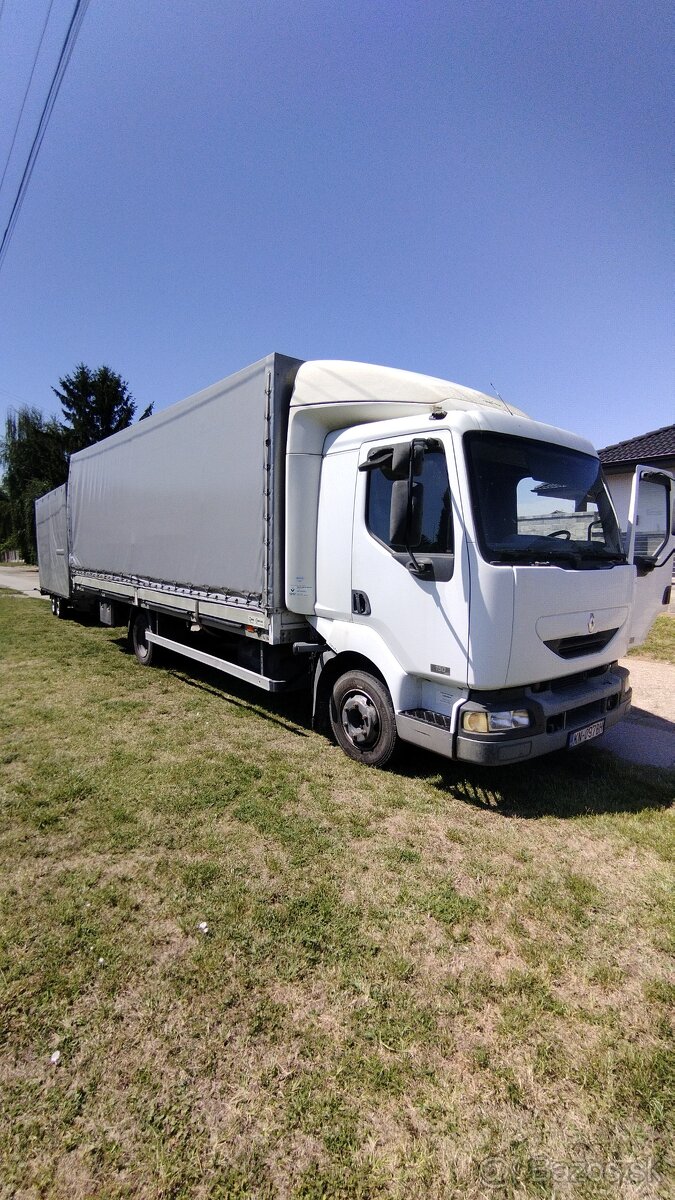 Renault Midlum 7,5t (povolená jazda cez vikend) + príves