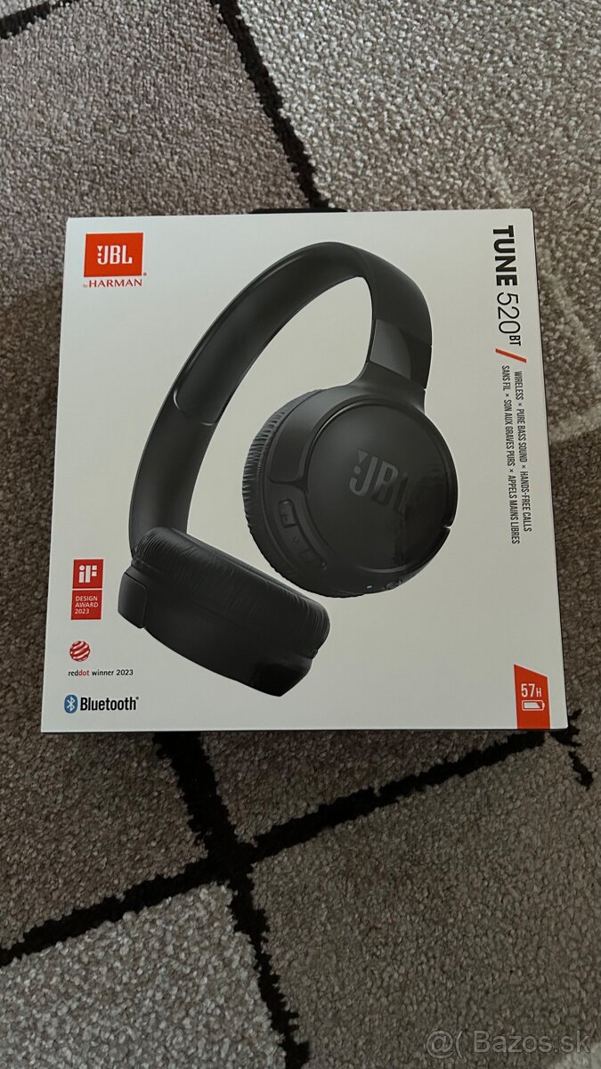 Nové slúchadlá JBL tune 520bt