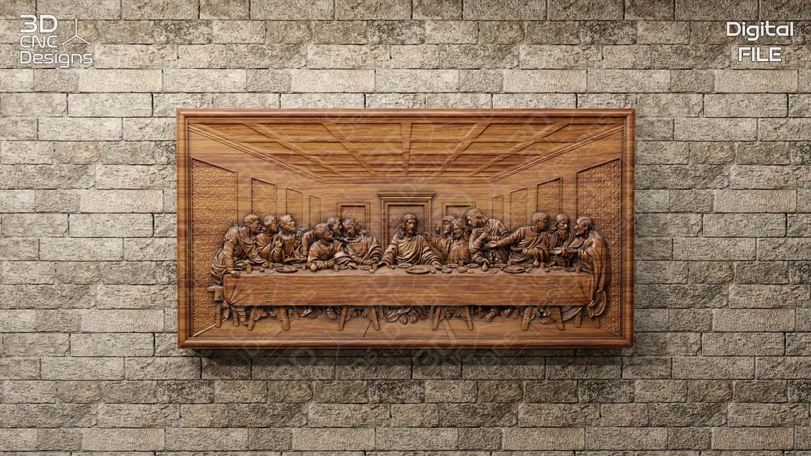 3D Model - Posledná Večera / The Last Supper - Formát STL