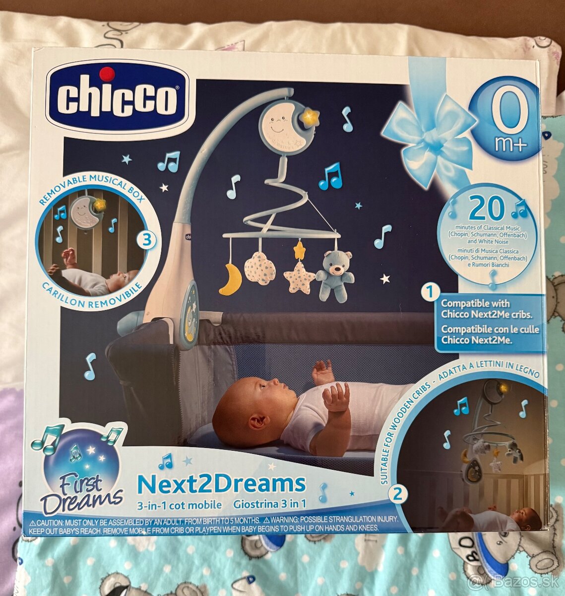 Chicco hudobný kolotoč nad postieľku