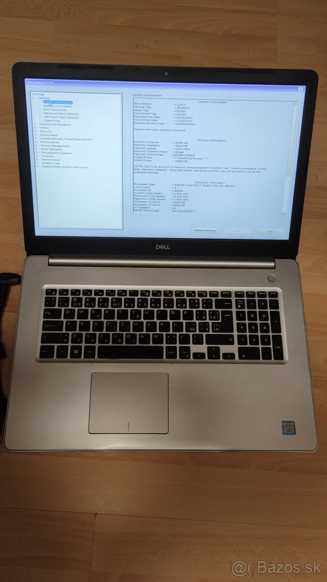 Predám notebook DELL Inspiron 5770