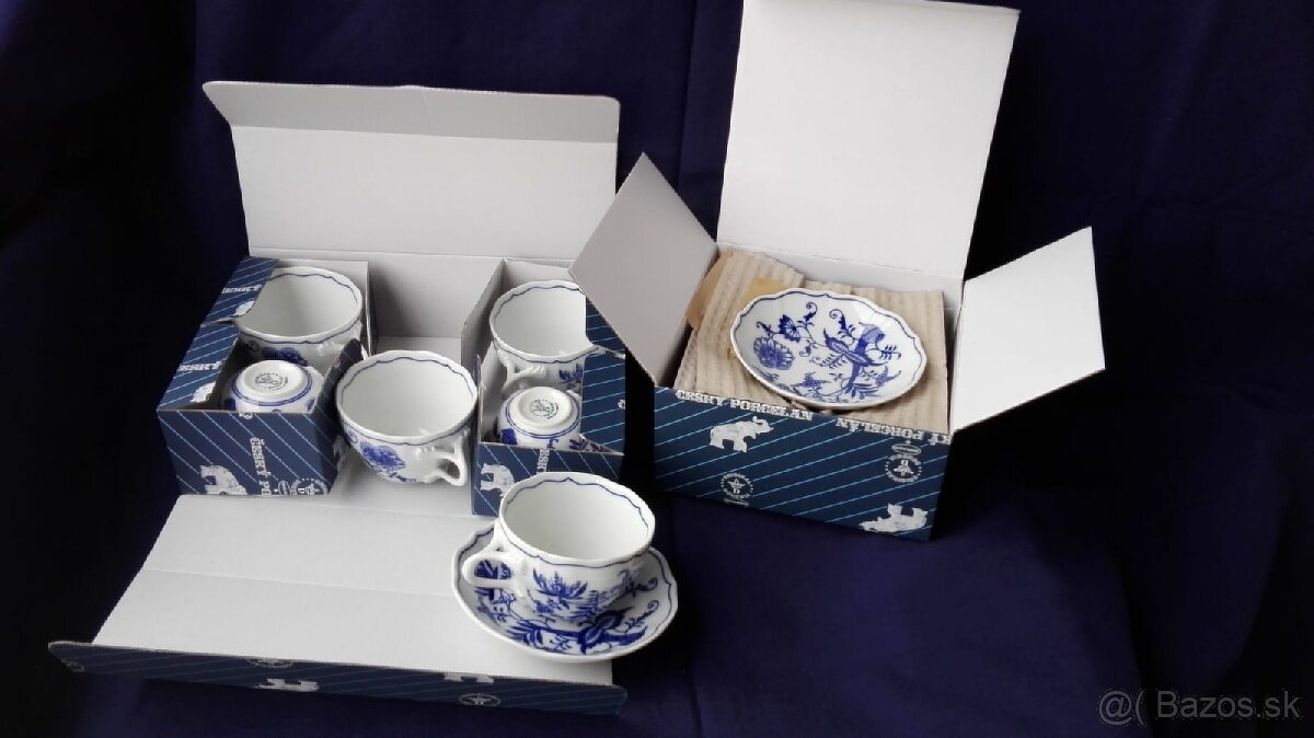 Cibulák nový 6x kávová / čajová šálka a podšálka