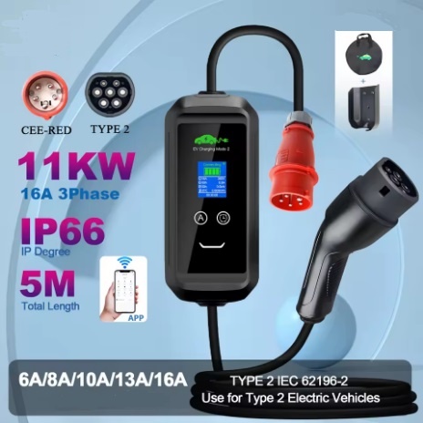 Prenosný Wallbox 11KW 16A EV Charger