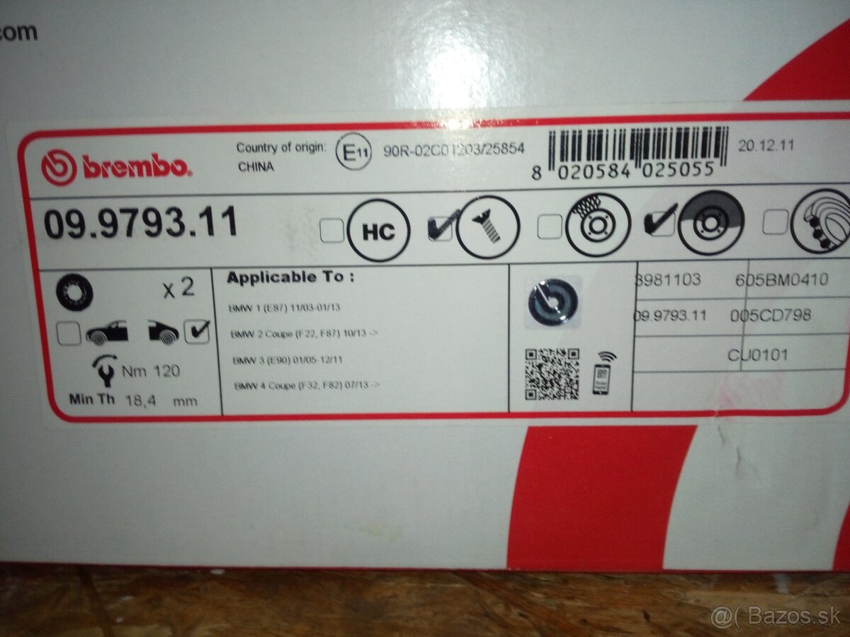 Kotúče a platničky brembo