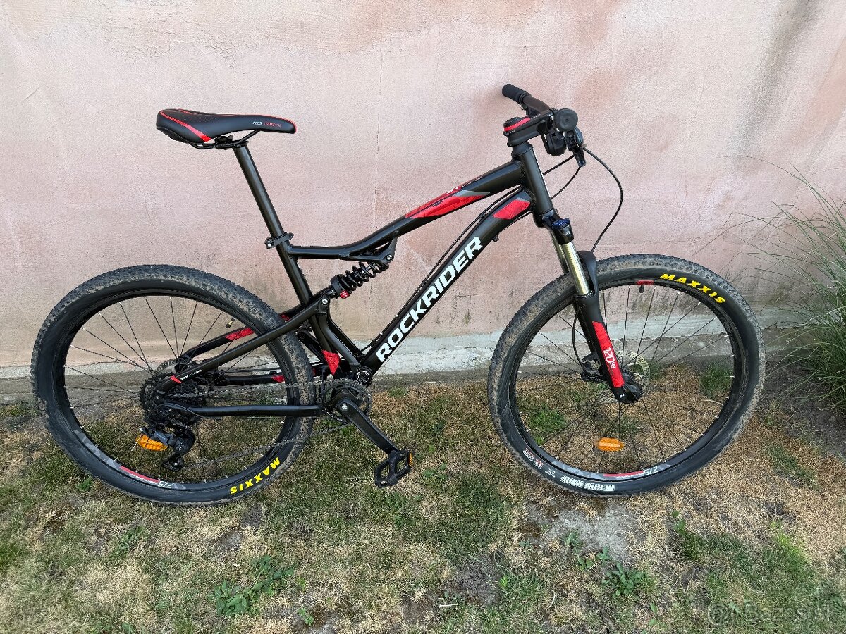 Rockrider MTB ST 530 S – celoodpružený horský bicykel (veľko