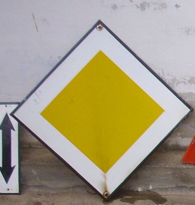 Smaltová tabuľka - dopravná 50cm