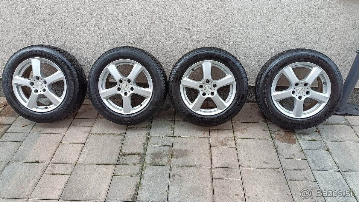 5x112 R16 HLINÍKOVÉ DISKY 205/60 R16 ZIMNÉ PNEUMATIKY