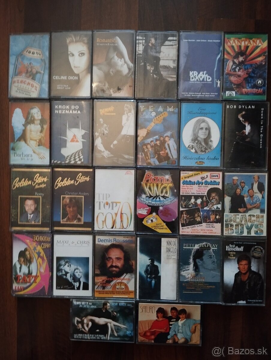 Kazety domáce,zahraničné,Pop,Rock,rozprávky,vyber