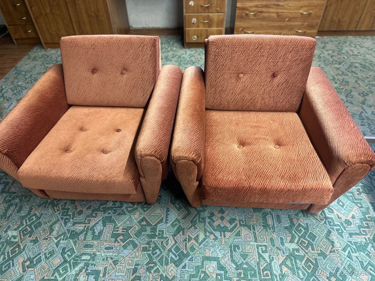 2x retro kresla