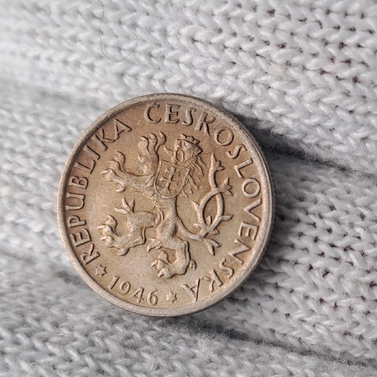 Mince československé, koruna,halier