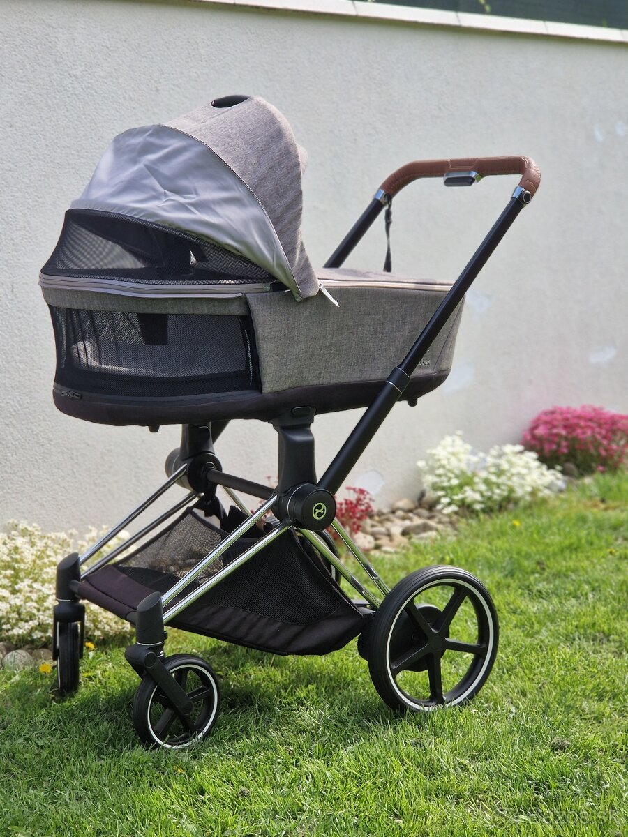 Cybex ePriam Chrome Brown + Seat Platinum