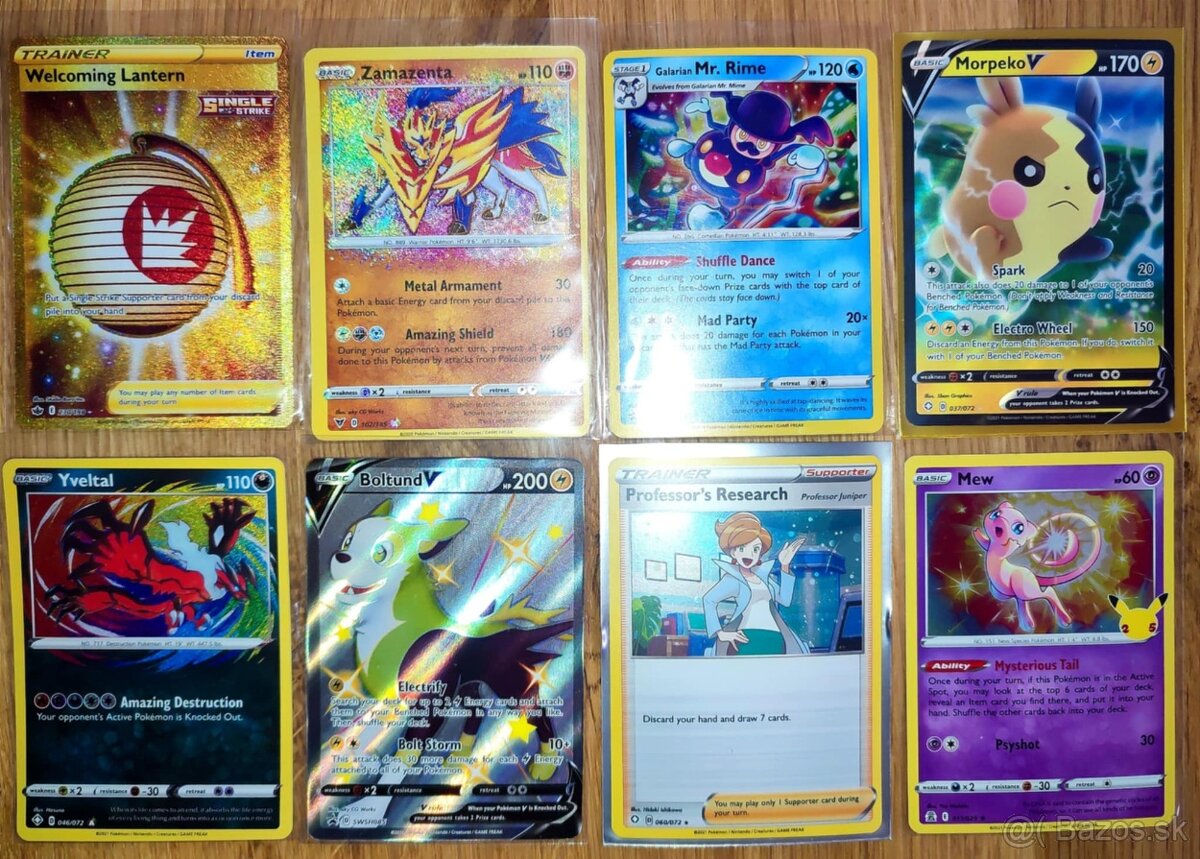 Pokémon sada so zlatou kartou