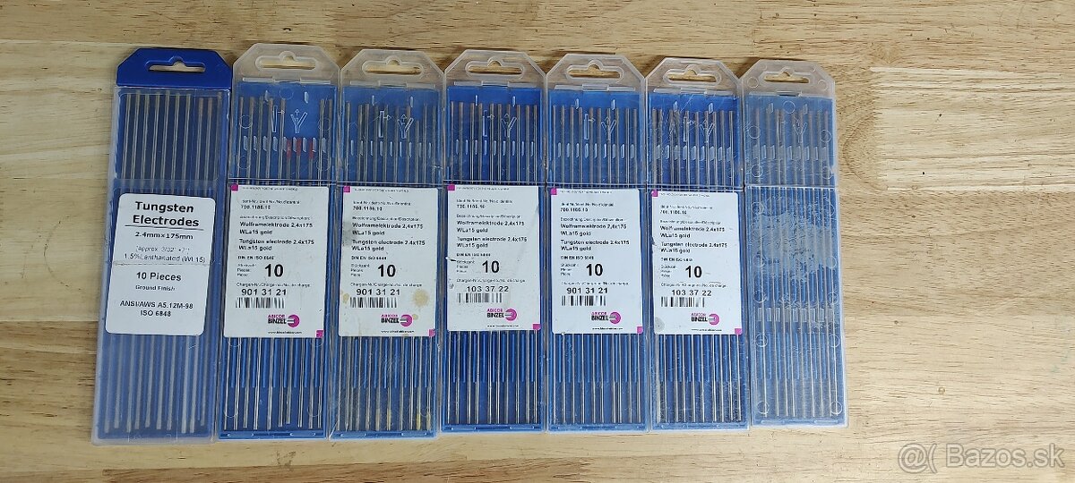 Predám Volfrámové elektródy 2.4