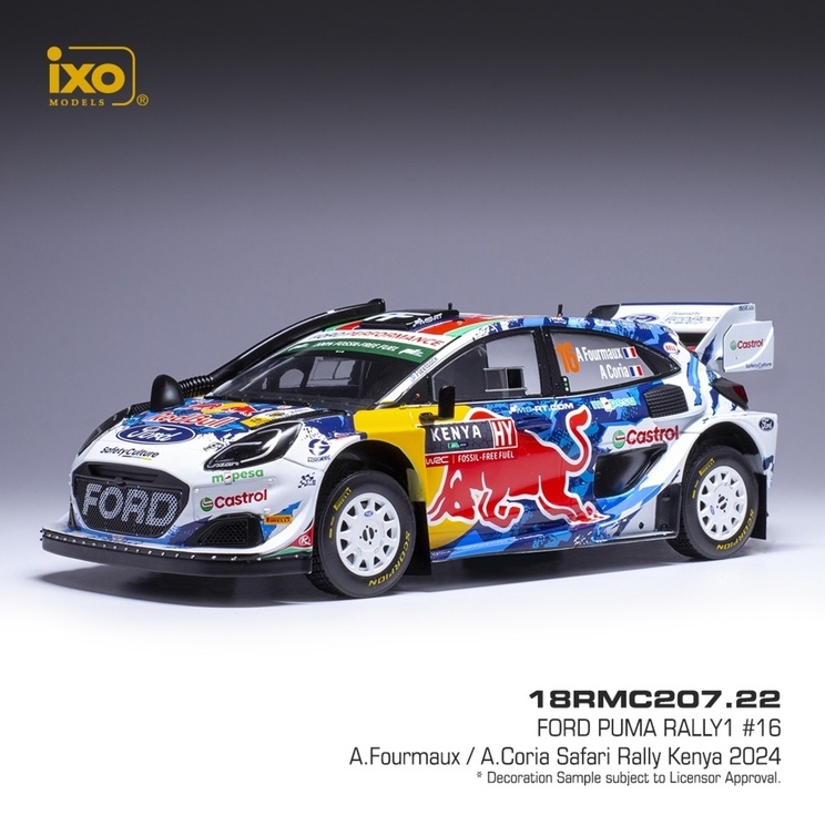 Modely Ford Puma Rally1 1:18 IXO