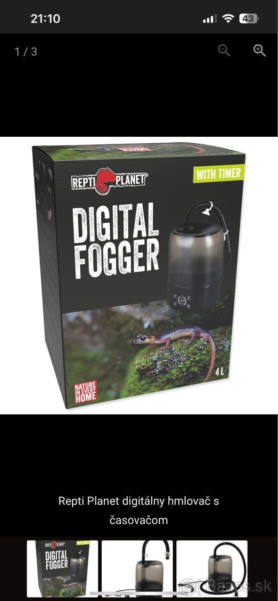 Repti Planet digitálny hmlovač s časovačom
