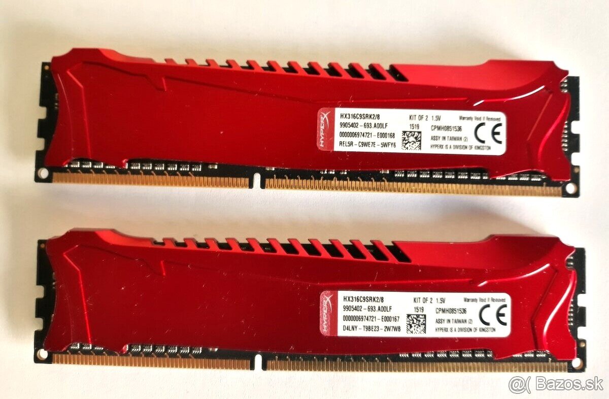 HyperX 8GB DDR3 1600Mhz