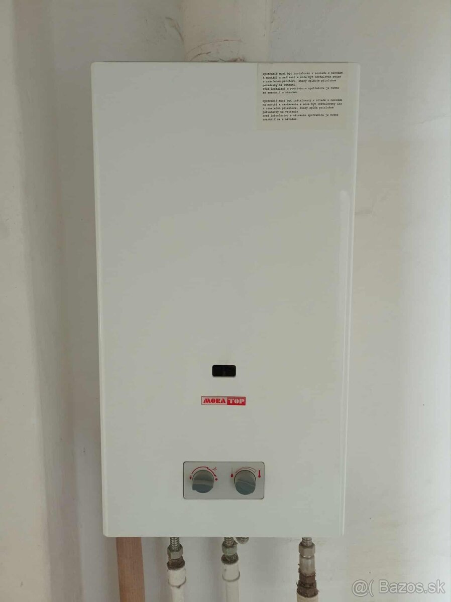 Nástenný plynový prietokový ohrievač vody MORA TOP VEGA 10