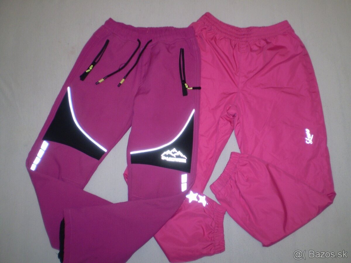 Nepremokavé nohavice č. 140 - 146, 2 ks.